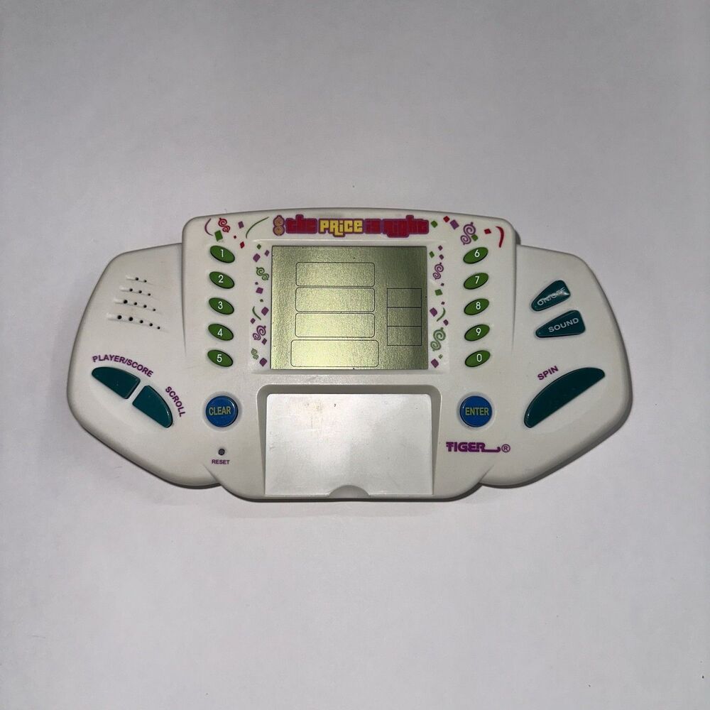 VTG Tiger Electronics The Price Is Right Handheld Game w/ Cartridge 1998 WORKING